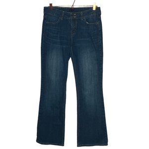 Vintage 00s Y2K Levi's 10‎ Slender Bootcut 526 Dark Wash Back Flap Pocket Jeans